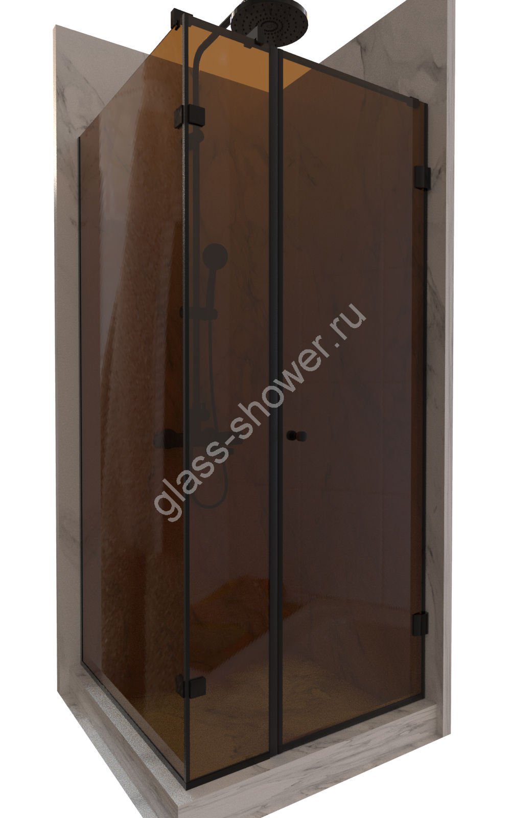 Душевой уголок с распашной дверью и добором BT-11-52